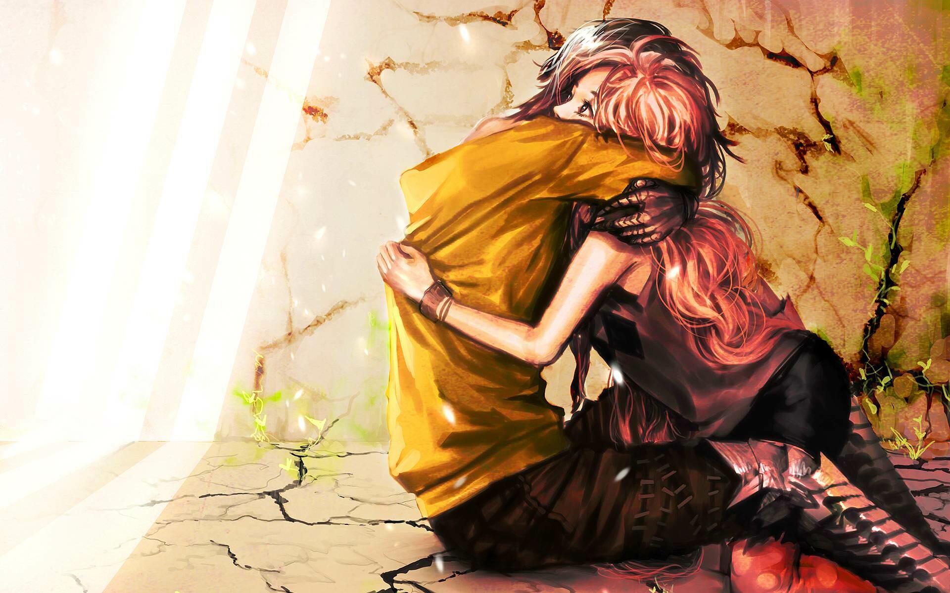 Anime Love, anime couple hug cry HD wallpaper | Pxfuel