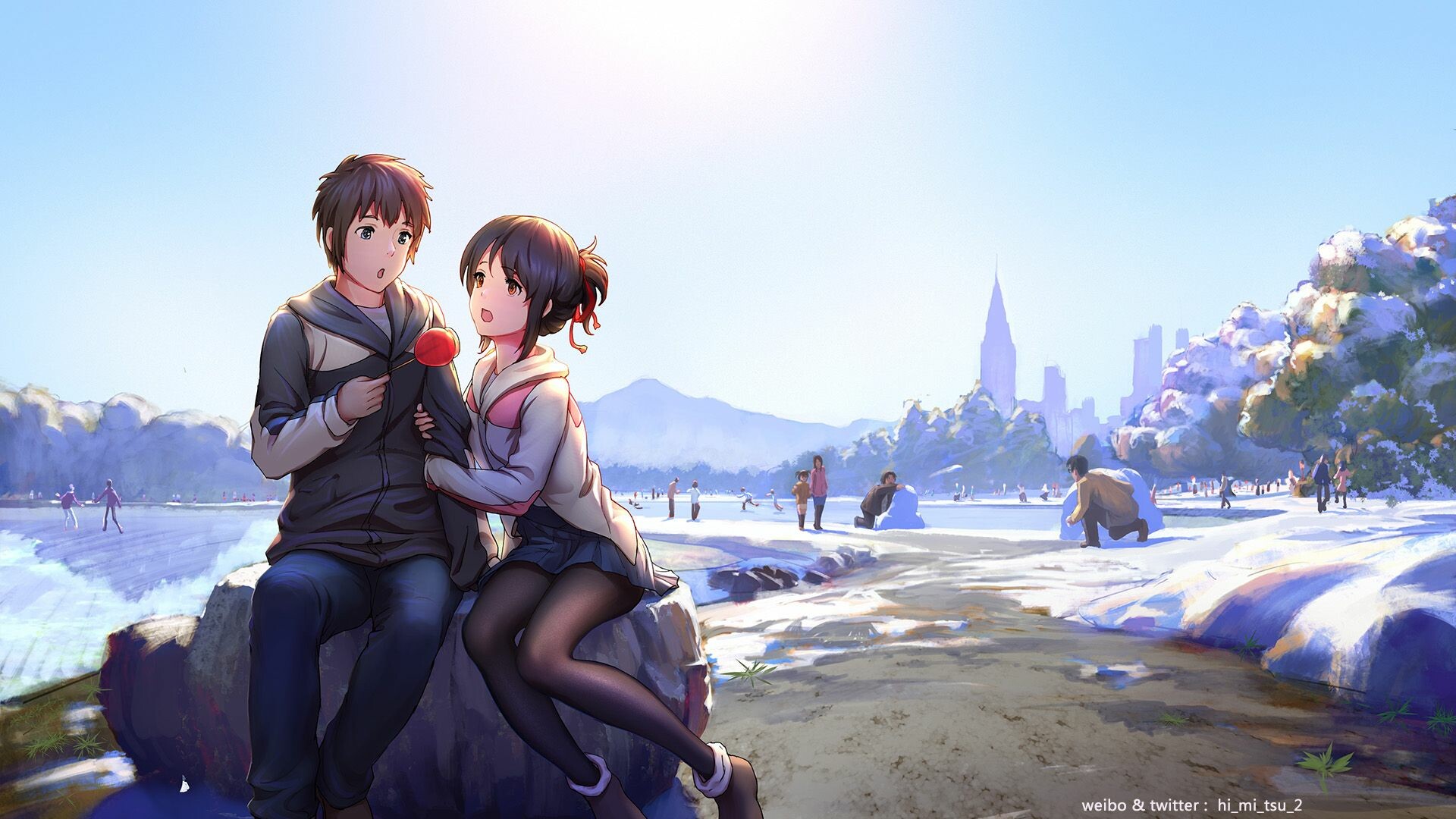 Kimi No Nawa Anime Couple 5k Wallpaper,HD Anime Wallpapers,4k Wallpapers,Images,Backgrounds,Photos  and Pictures