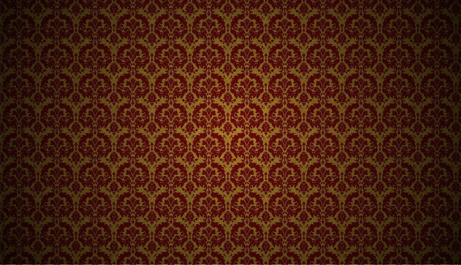 Red Flocked on Gold Vintage WallpaperIMG8511   523 of 585 1 of 