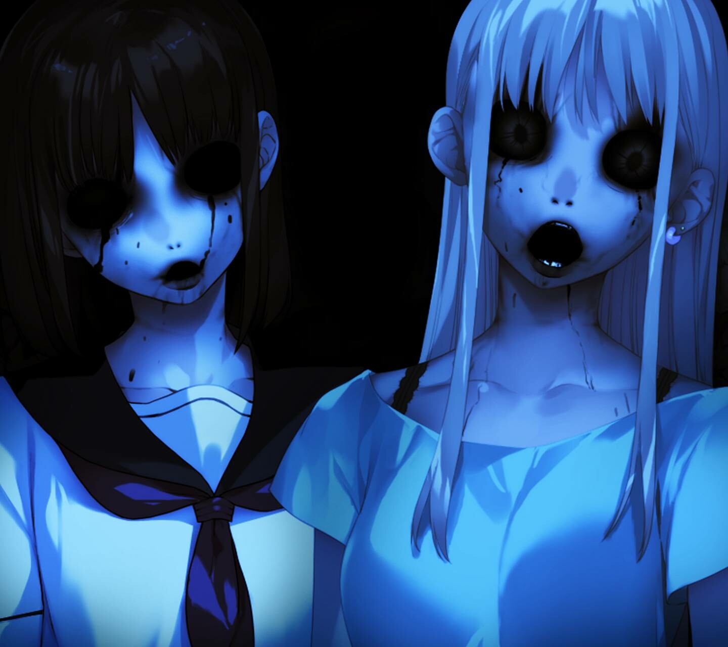 Creepy Anime Girl-Wallpaper by DarkS337 on DeviantArt