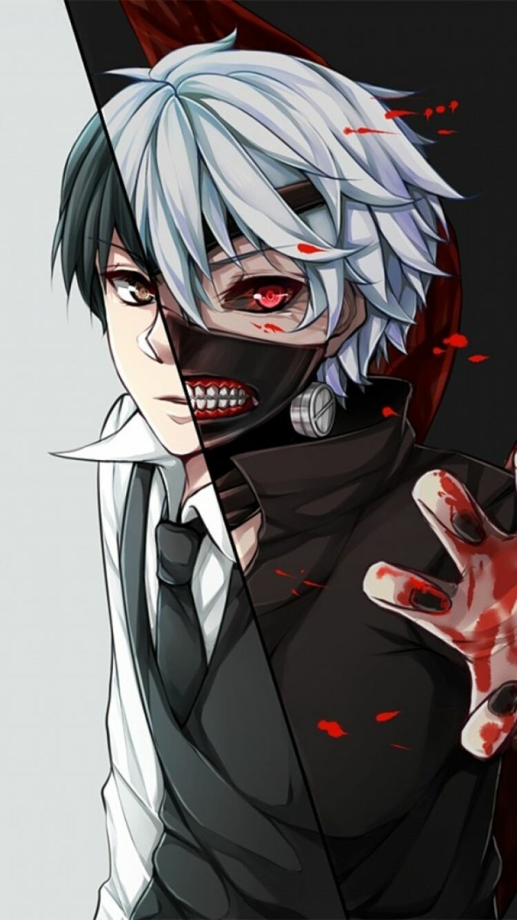 Download Ken Fighting Rooftop Tokyo Ghoul Iphone Background