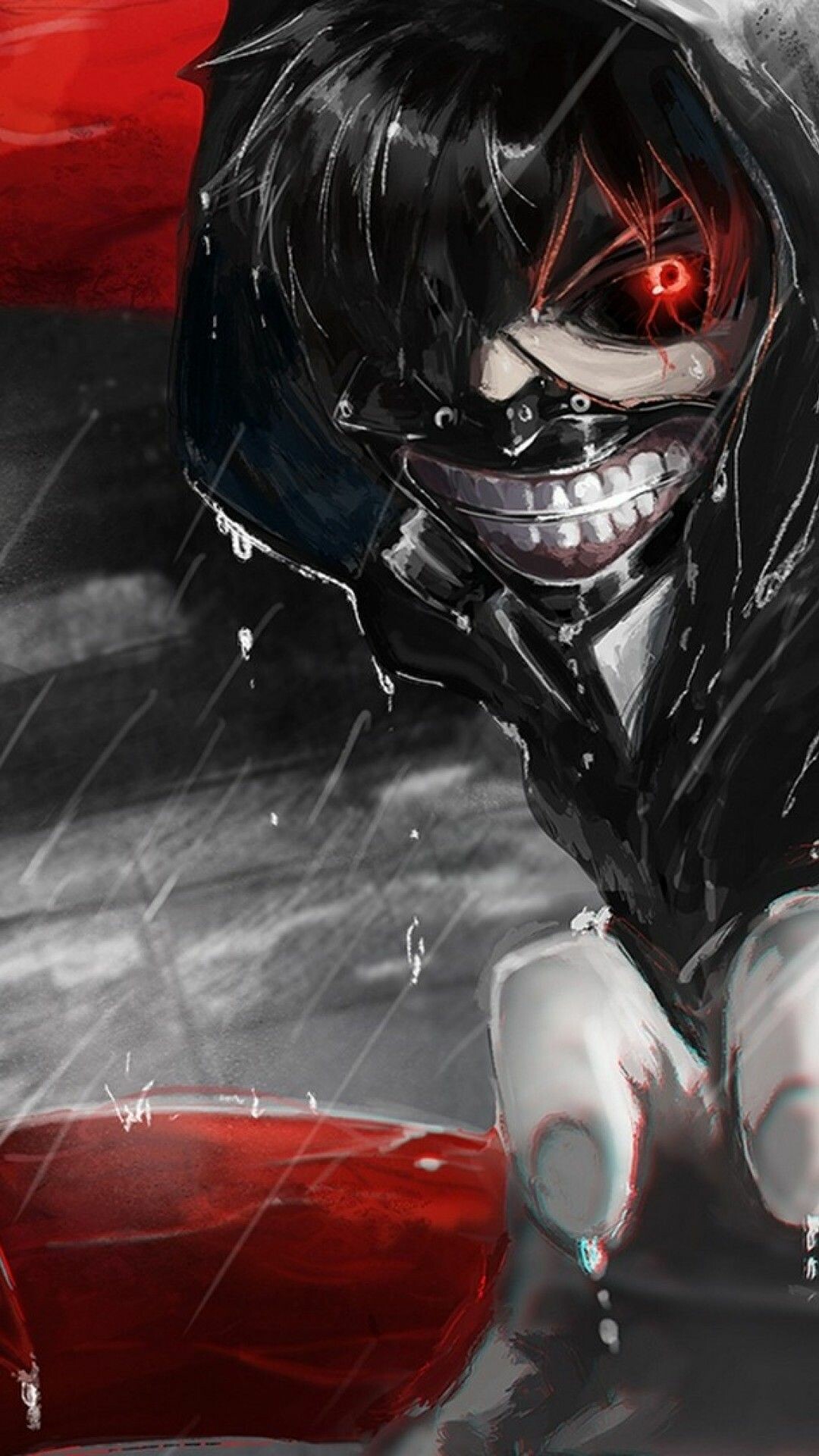 Tokyo Ghoul Ken Kaneki Red Eye 4K Wallpaper iPhone HD Phone #4290f