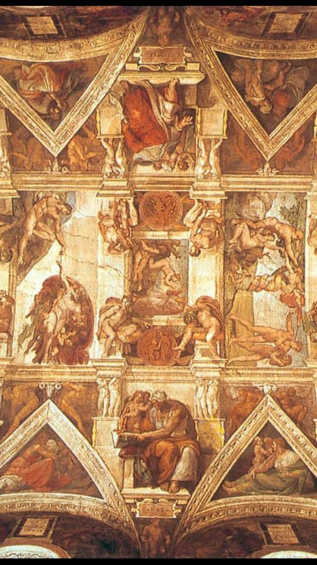 Classic art ceiling masterpiece michelangelo buonarroti sistine ...