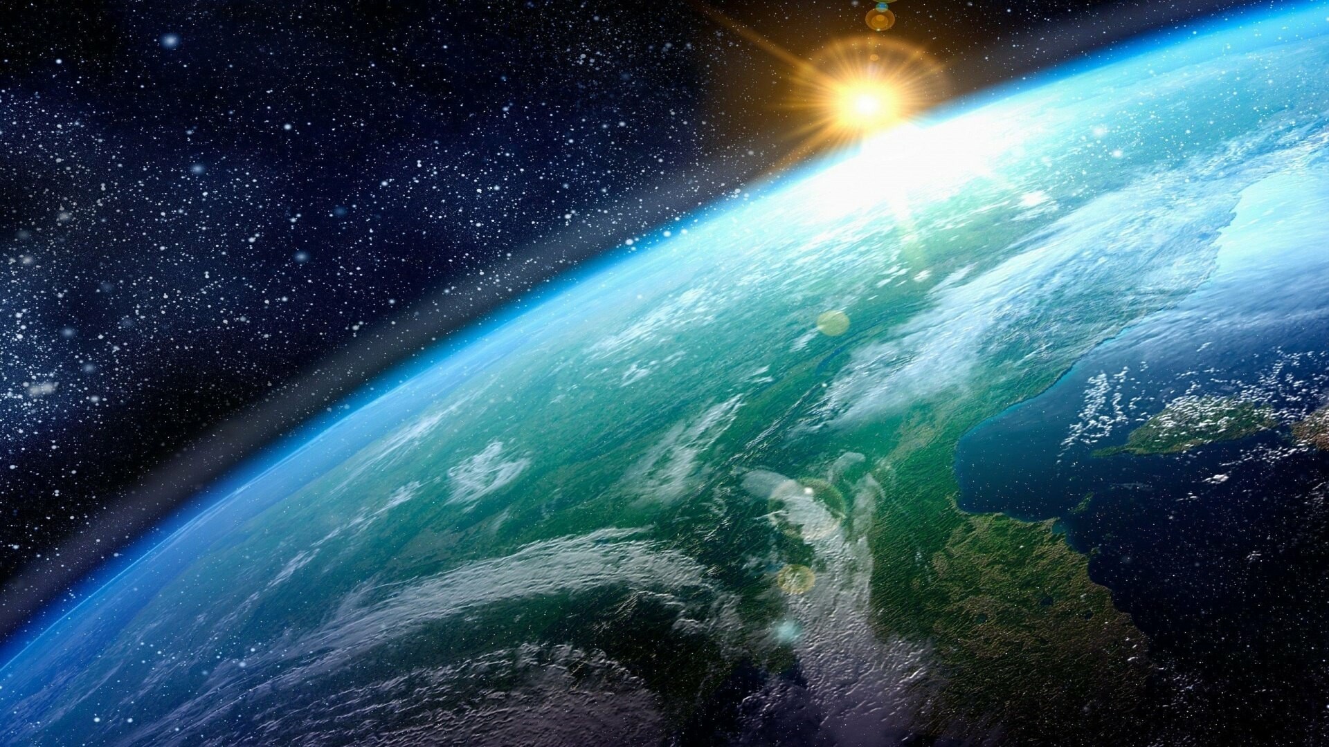 Sun on earth's surface HD wallpaper | HD Latest Wallpapers