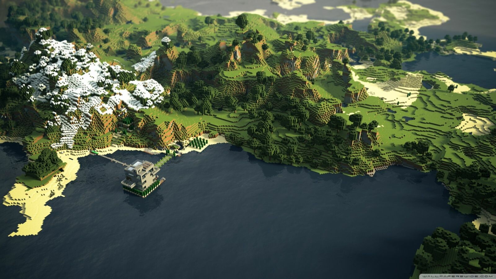 Minecraft Landscape ❤ 4K HD Desktop Wallpaper for 4K Ultra HD TV ...
