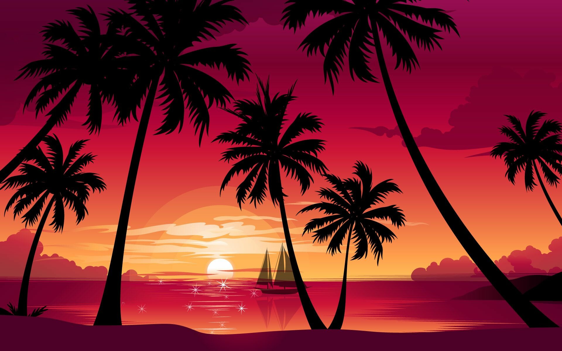cool beach sunset desktop backgrounds
