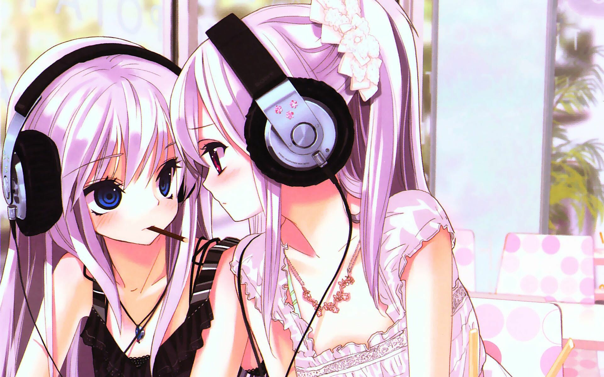 Download wallpaper 800x600 neko girl ears cats cute anime pocket pc  pda hd background