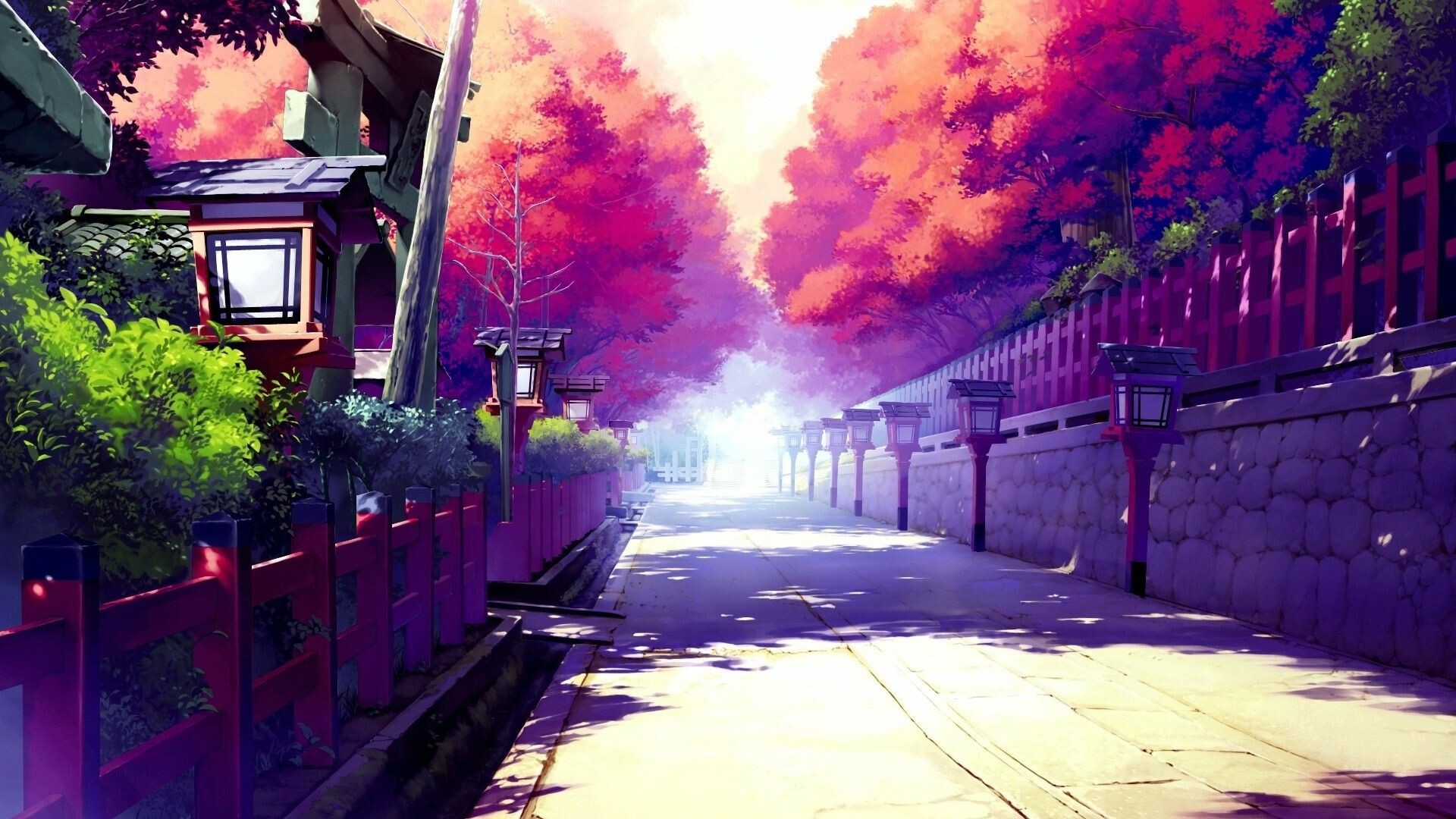 Anime Landscape Wallpaper HD - PixelsTalk.Net